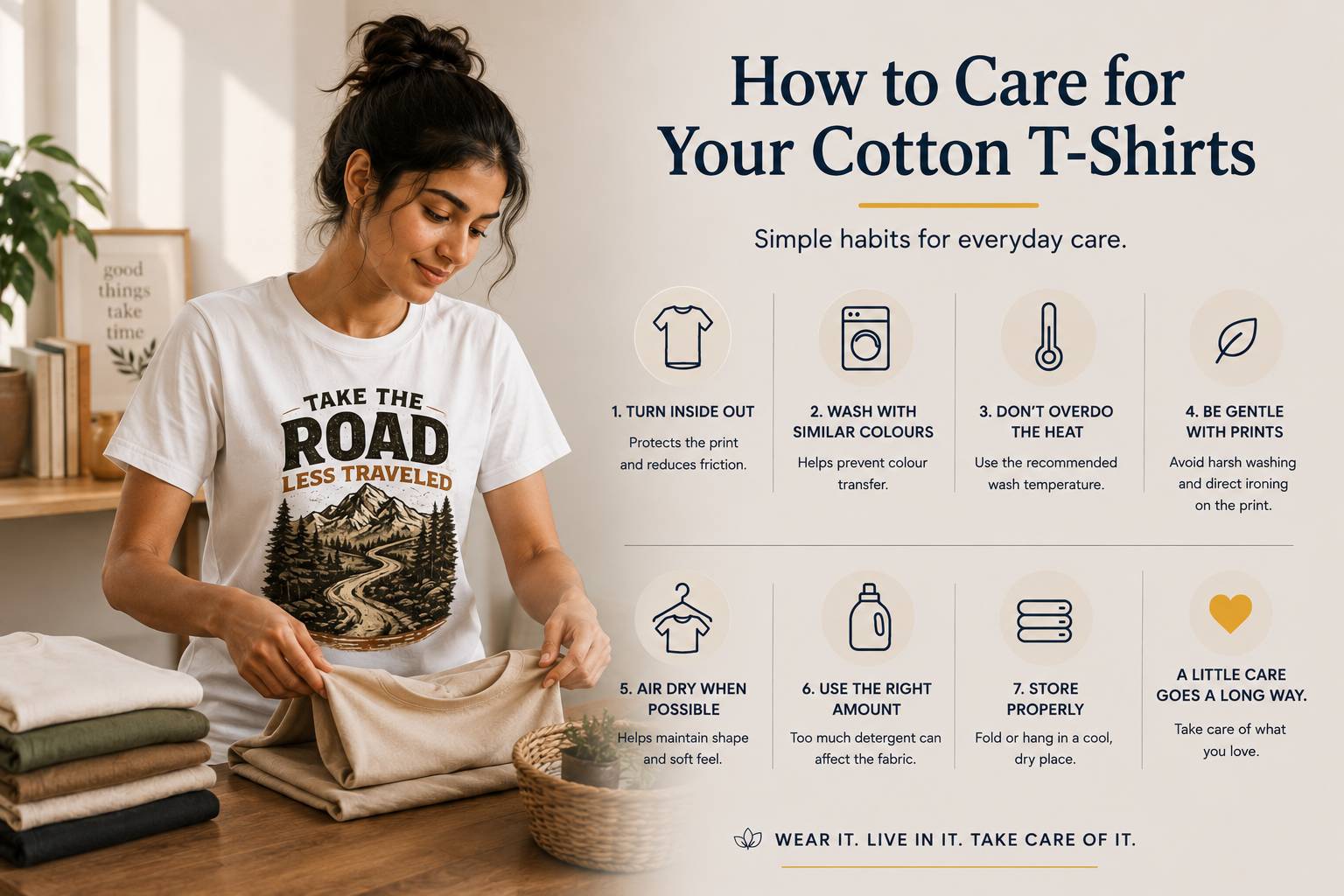 How to Care for Your Cotton T-Shirts