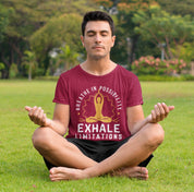 Breathe in Possibilities Exhale Limitations - Half Sleeve T-Shirt For Men