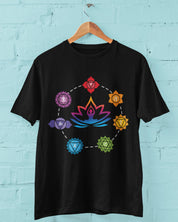 Chakra Aligned - Half Sleeve Round Neck T-Shirt-Men