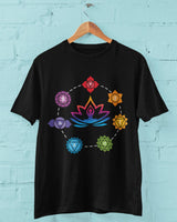 Chakra Aligned - Half Sleeve Round Neck T-Shirt-Men