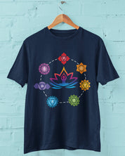 Chakra Aligned - Half Sleeve Round Neck T-Shirt-Men