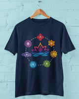 Chakra Aligned - Half Sleeve Round Neck T-Shirt-Men