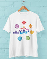 Chakra Aligned - Half Sleeve Round Neck T-Shirt-Men