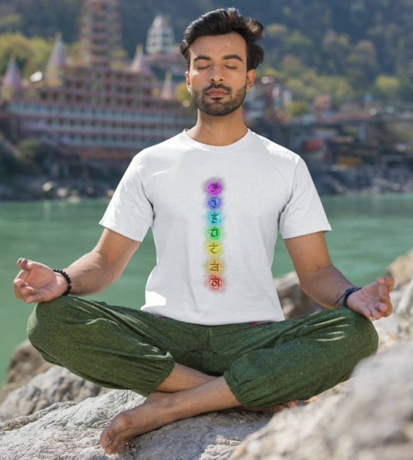 Chakras Balance - Half Sleeve T-Shirt For Men