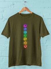 Chakras Balance - Half Sleeve T-Shirt For Men