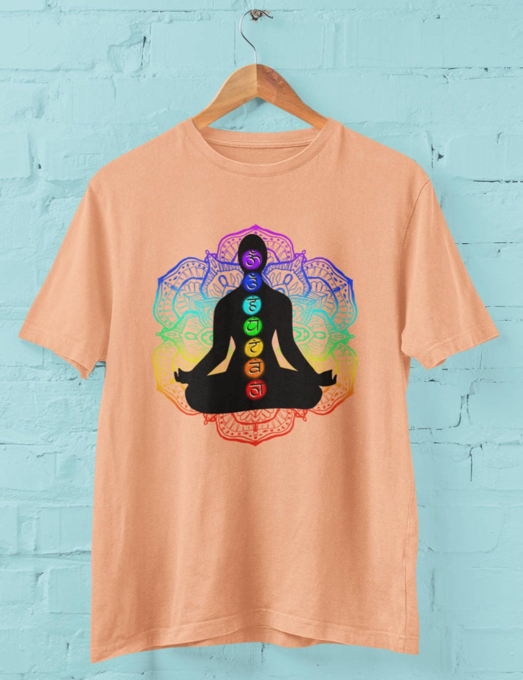 Chakra Silhouette - Half Sleeve T-Shirt For Women