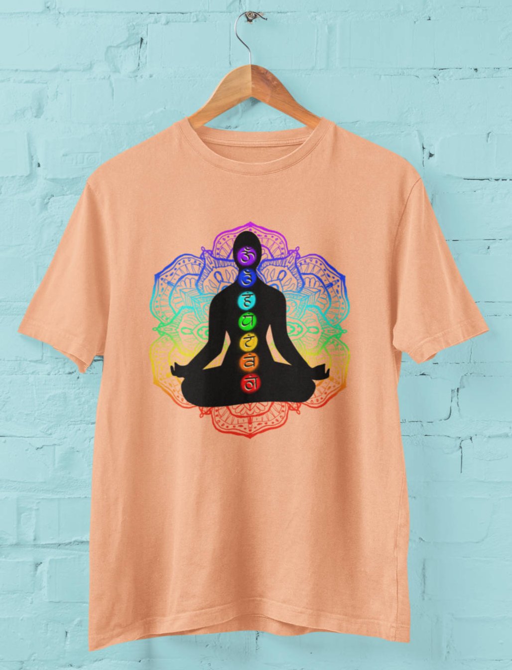Chakra Silhouette - Half Sleeve T-Shirt For Women