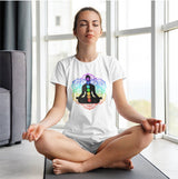 Chakra Silhouette - Half Sleeve T-Shirt For Women