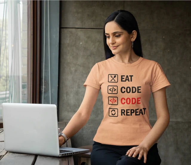 EatCodeCodeRepeat_Tshirt_Peach.webp