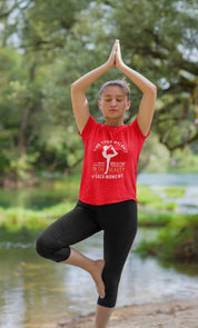 Find Your Balance And Breathe in Beauty of the Moment - Half Sleeve T-Shirt For Women