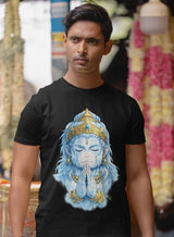 Hanuman Serene - Half Sleeve Round Neck T-Shirt-Men