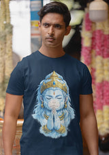 Hanuman Serene - Half Sleeve Round Neck T-Shirt-Men