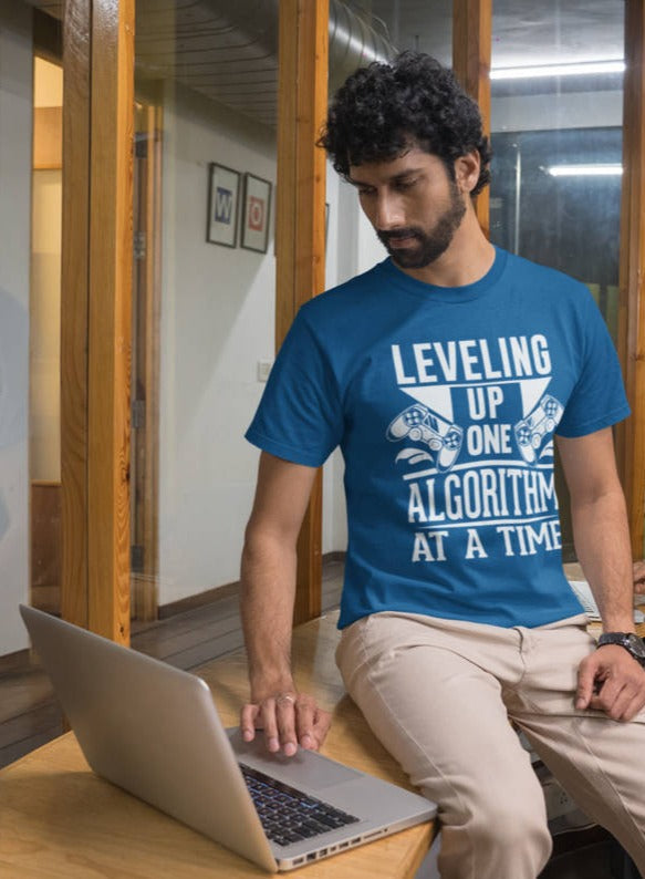 Levelling Up One Algorithm at a Time - Half Sleeve T-Shirt For Men