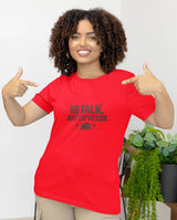 No Talk Just Espresso - Half Sleeve Round Neck T-Shirt-Women