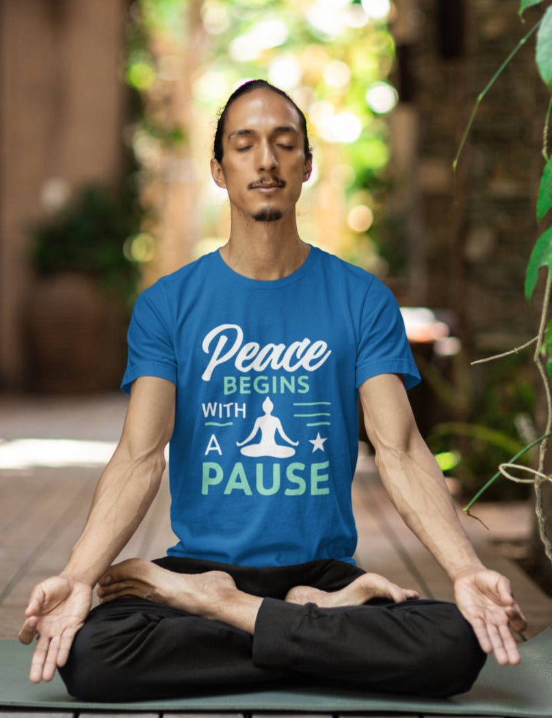 Peace_Begins_with_a_Pause-Tshirt_Men_Blue.jpg