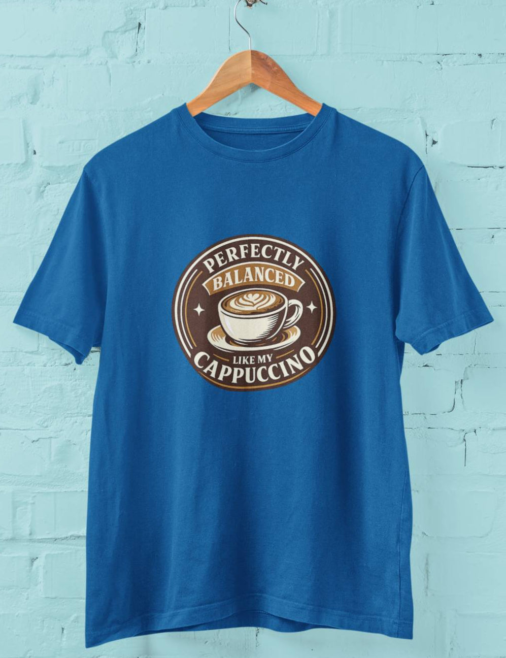 Perfectly Balanced like my cappucino - Half Sleeve Round Neck T-Shirt-Women
