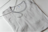 Plain Round Neck Half Sleeve Tshirts - Grey - Men