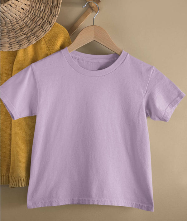 Plain Round Neck Half Sleeve Tshirts - Kids