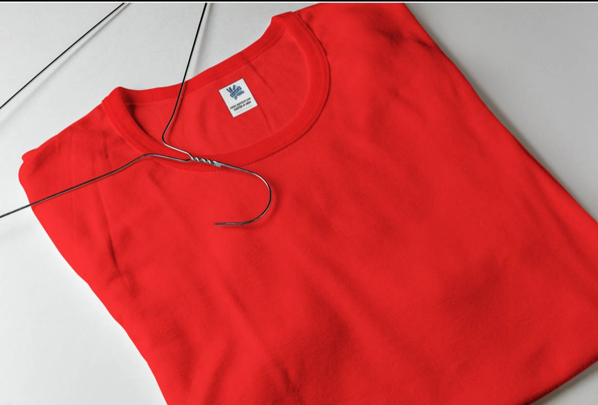 Plain Round Neck Half Sleeve Tshirts - Women