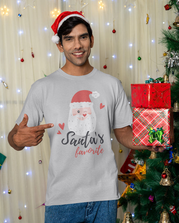 Santa's Favorite - Half Sleeve T-Shirt For Men