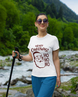 Merry Christmas Ho Ho Ho - Half Sleeve T-Shirt For Women