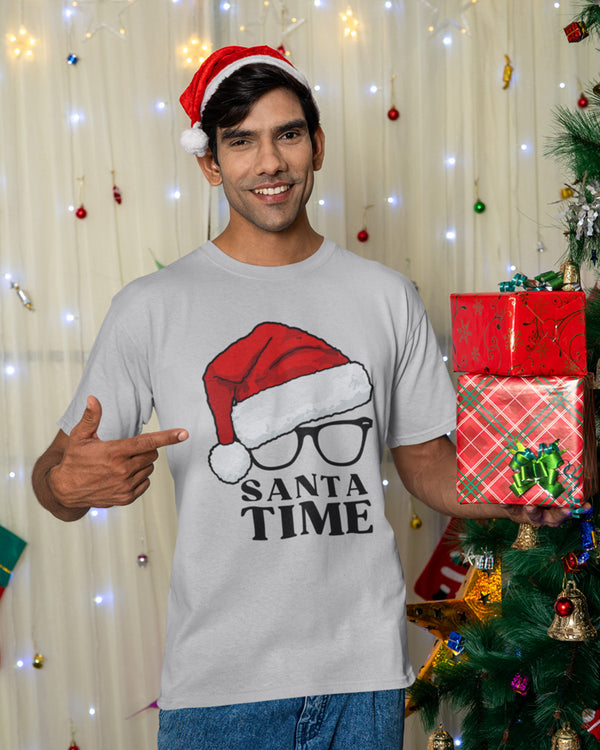 Santa Time - Half Sleeve T-Shirt For Men