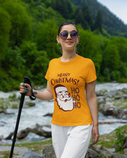 Merry Christmas Ho Ho Ho - Half Sleeve T-Shirt For Women