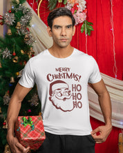 Merry Christmas Ho Ho Ho - Half Sleeve T-shirt For Men