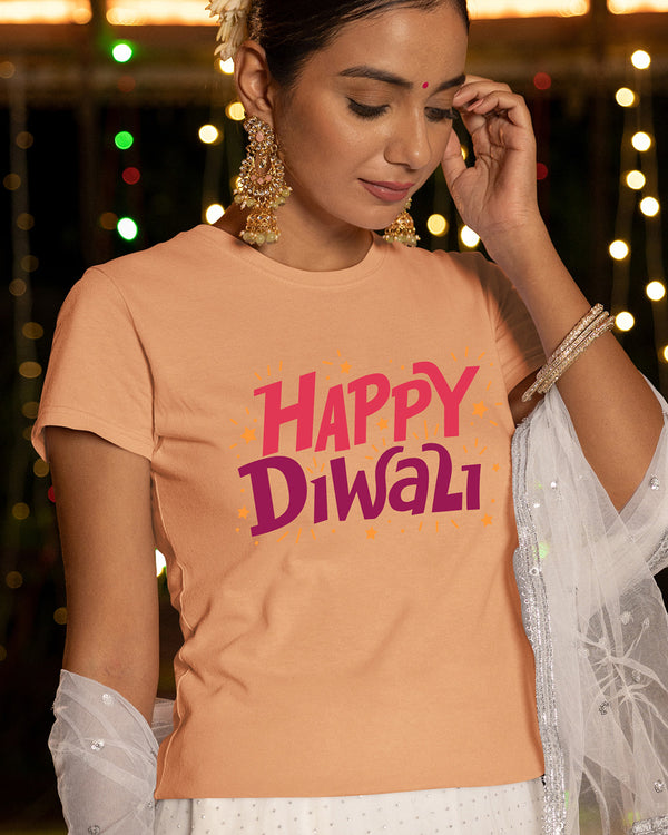 Happy Diwali  - Half Sleeve T-Shirt For Women