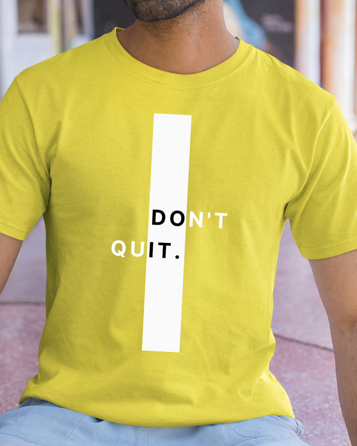 Dont Quit - Half Sleeve T-Shirt For Men