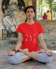 Yoga Poses Skeleton - Half Sleeve T-Shirt For Women