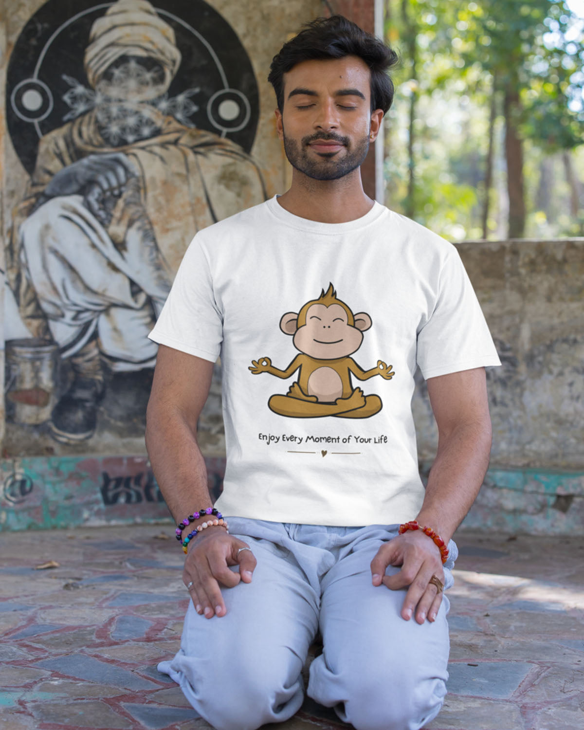 Enjoy Every Moment of Your Life - Half Sleeve T-Shirt For Men
