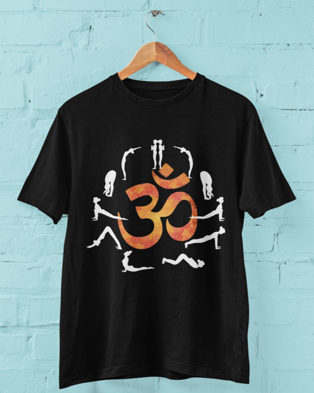 AUM Suryanamskar - Half Sleeve T-Shirt For Women