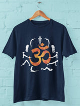 AUM Suryanamskar - Half Sleeve Round Neck T-Shirt For Men