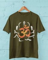 AUM Suryanamskar - Half Sleeve Round Neck T-Shirt For Men