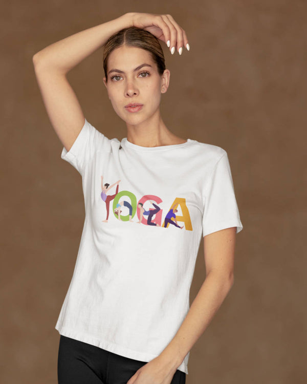 Yoga Poses - Half Sleeve T-Shirt-Unisex