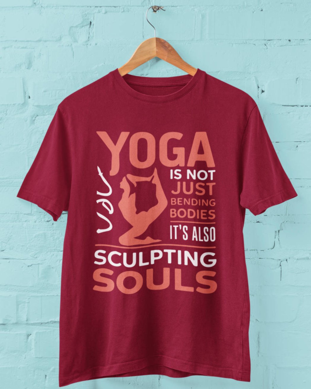 Yoga is not just Bending Bodies - Half Sleeve T-Shirt For Men