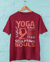 Yoga is not just Bending Bodies - Half Sleeve T-Shirt For Men