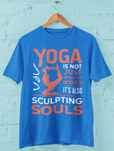 Yoga is not just Bending Bodies - Half Sleeve T-Shirt For Men