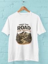Take The Road Less Travelled - Oversize Tshirt - White